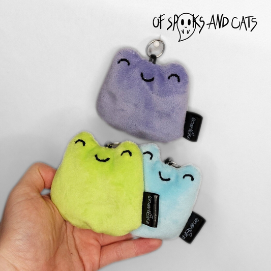 Alex der Anti-Anxiety Frosch - Mini Kuscheltier Frosch - Schlüsselanhänger - Sammlerstück