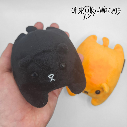 Katzenbällchen - Kleines Stofftier Katze - Handgroß - Sammlerstück