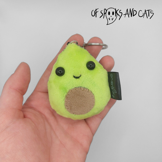 Nico die Avocado - Mini Kuscheltier Avocado Niedlich - Schlüsselanhänger - Sammlerstück