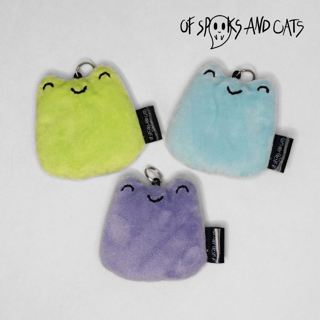 Alex der Anti-Anxiety Frosch - Mini Kuscheltier Frosch - Schlüsselanhänger - Sammlerstück