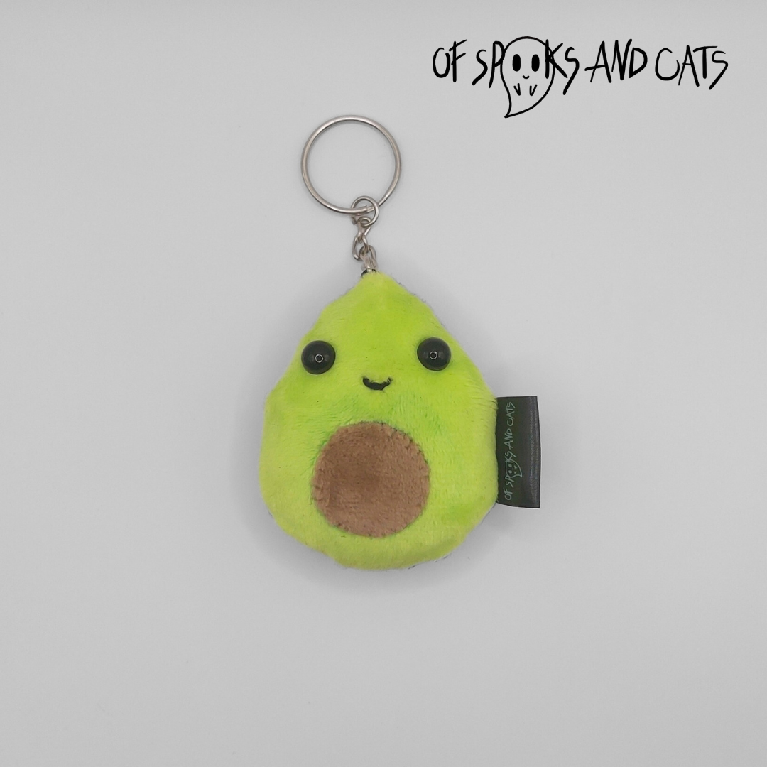Nico die Avocado - Mini Kuscheltier Avocado Niedlich - Schlüsselanhänger - Sammlerstück