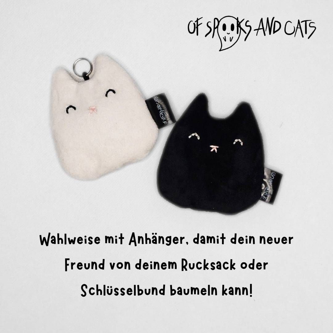 Yin und Yang die Anti-Anxiety Kätzchen - Mini Kuscheltier Katze - Schlüsselanhänger - Sammlerstück