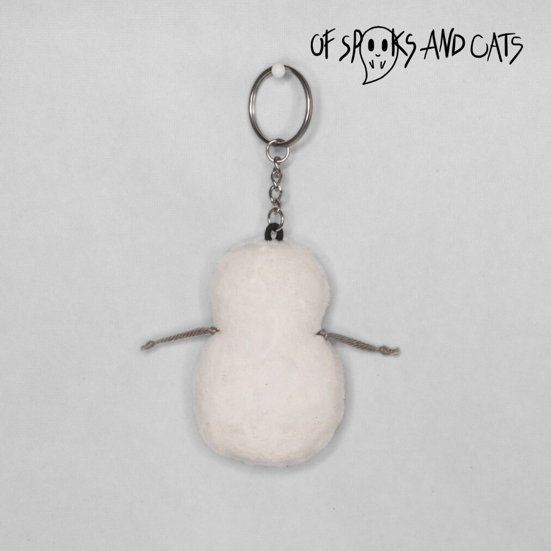 Schneebastian der Schneemann - Mini Kuscheltier Winter - Schlüsselanhänger - Sammlerstück