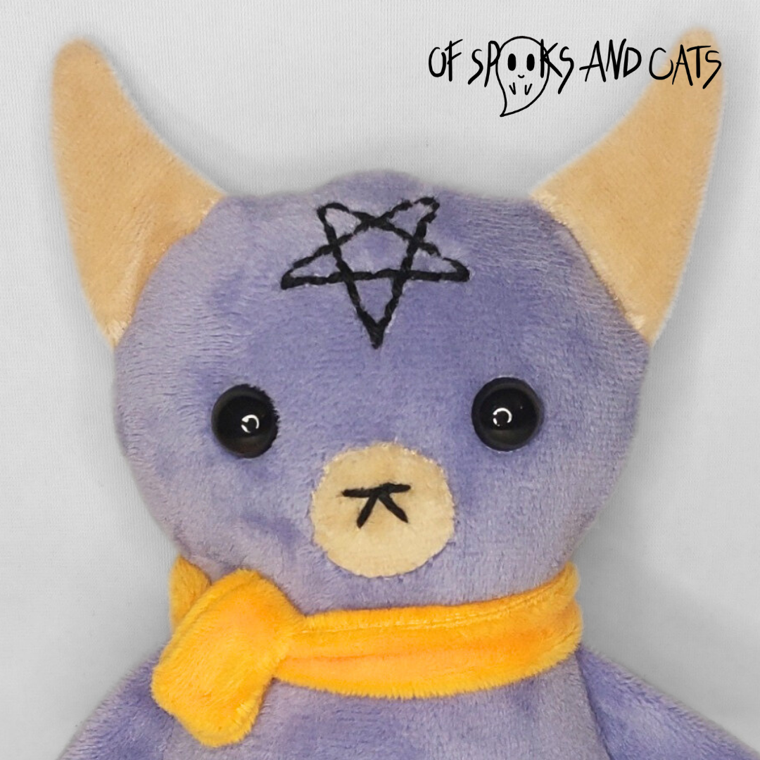 Kasimir der Baphomet - Kleines Kuscheltier Ziege Halloween - Sammlerstück