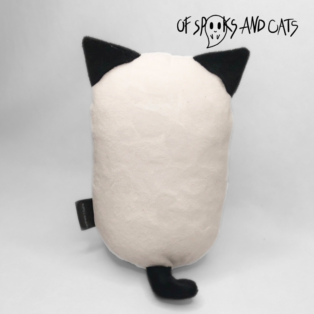 Nyx die Geisterkatze - Kleines Kuscheltier Katze Halloween - Sammlerstück