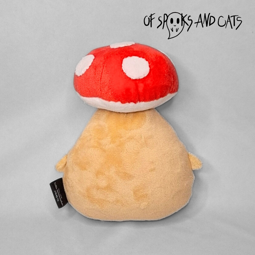 Pino der Pilzwächter - Kleines Kuscheltier Pilz Wesen Fantasy - Sammlerstück