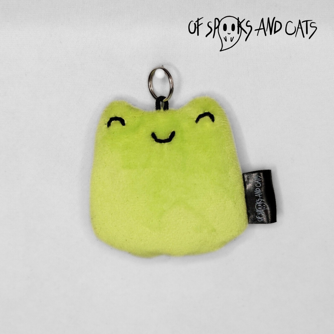 Alex der Anti-Anxiety Frosch - Mini Kuscheltier Frosch - Schlüsselanhänger - Sammlerstück