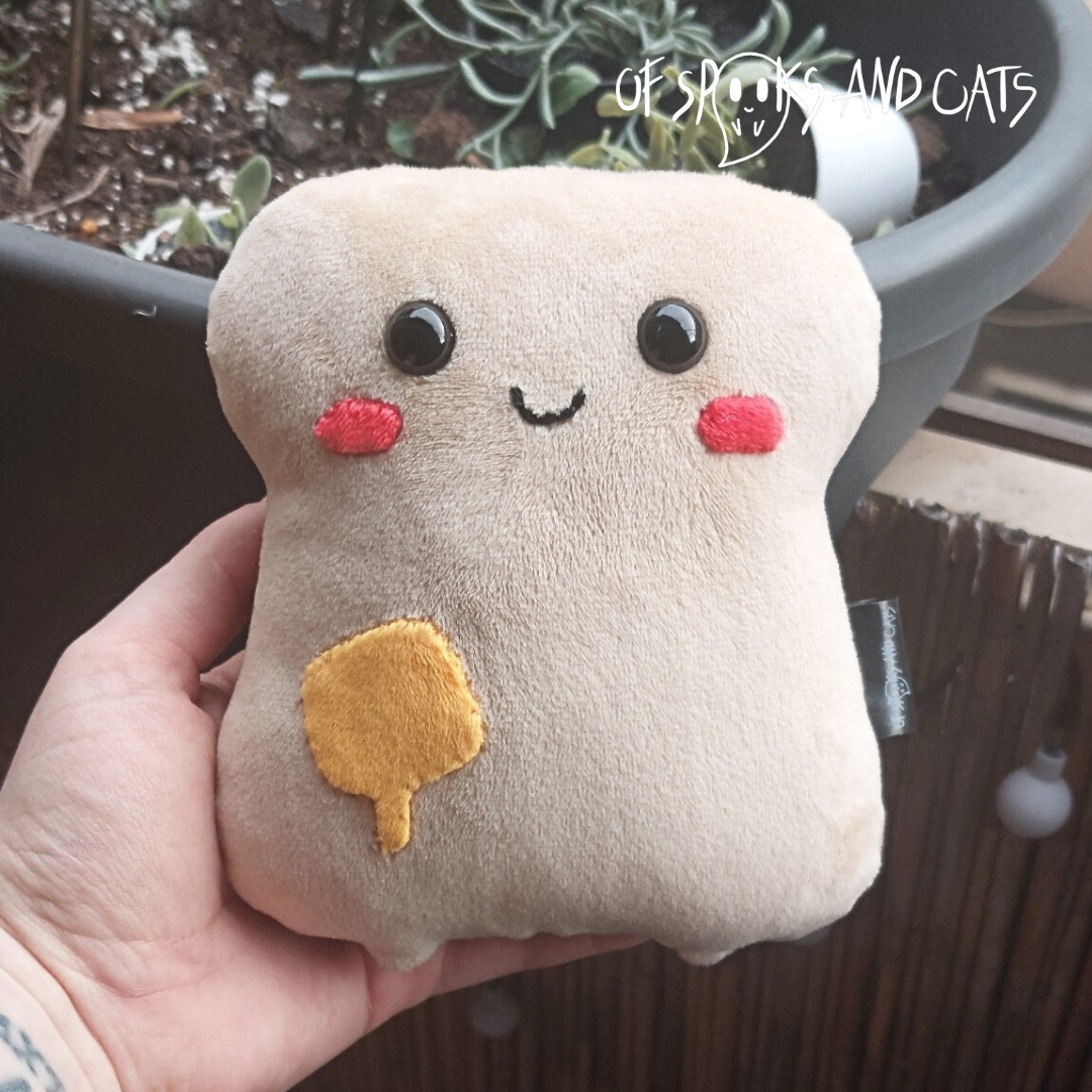 Trixi der Toast - Kleines Kuscheltier Toastbrot Frühstück - Sammlerstück
