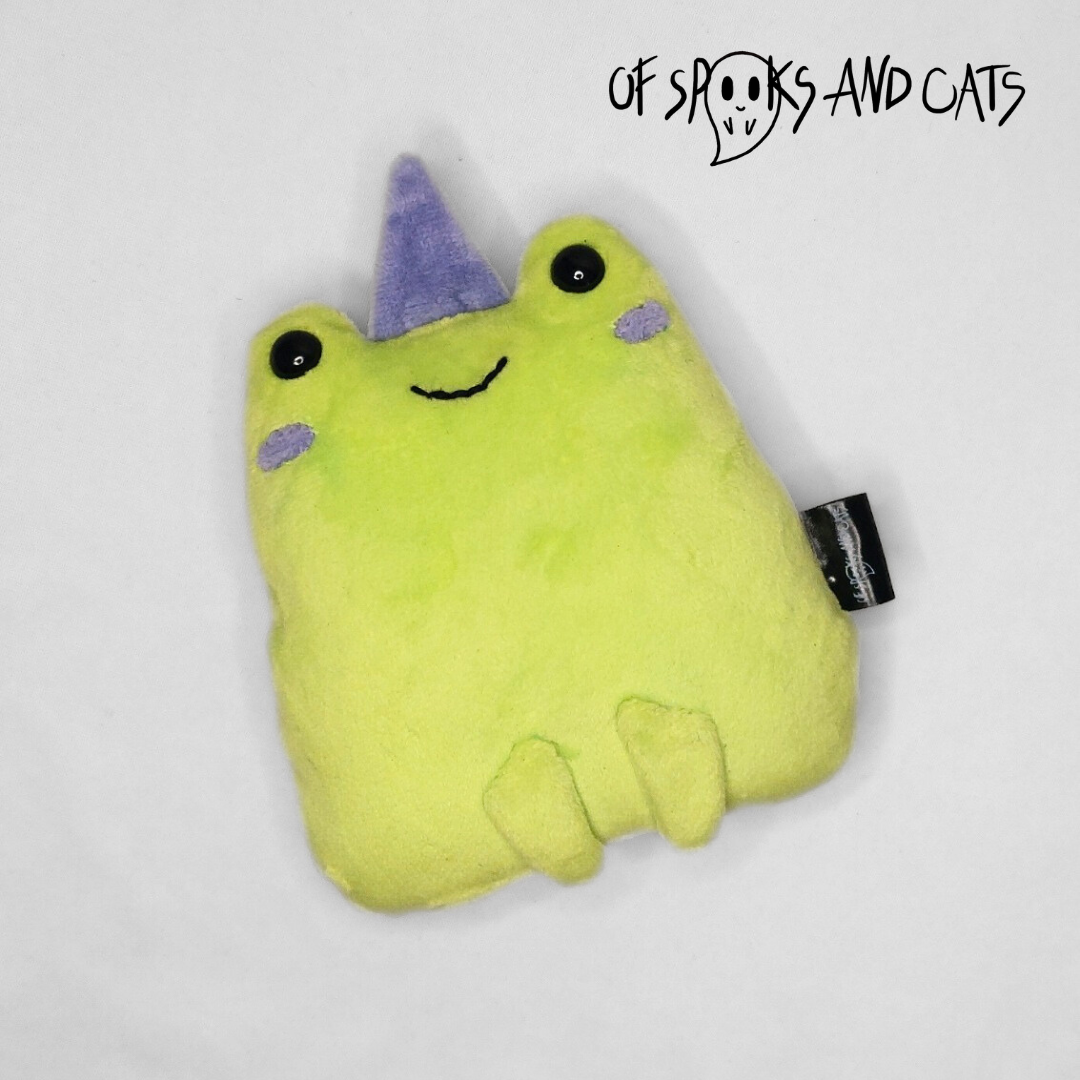 Frio der Zauberfrosch - Kleines Kuscheltier Frosch Magie - Sammlerstück
