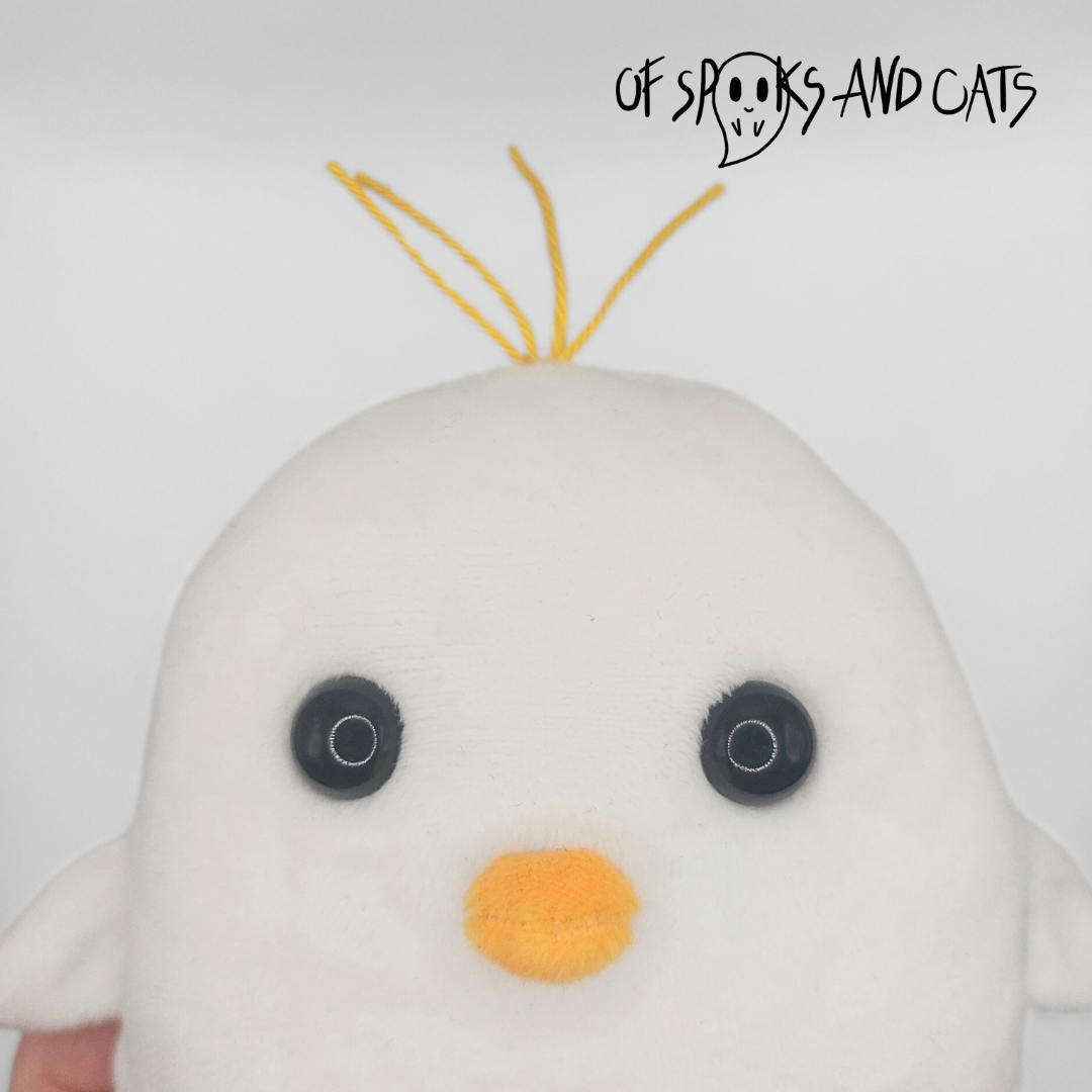 Eggbert das Küken - Kleines Kuscheltier Ostern Huhn - Sammlerstück