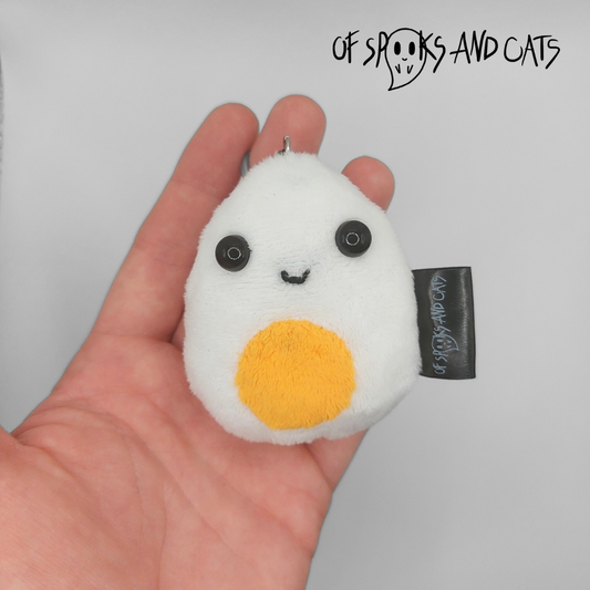 Emma das Ei - Mini Kuscheltier Ei Frühstück Niedlich - Schlüsselanhänger - Sammlerstück