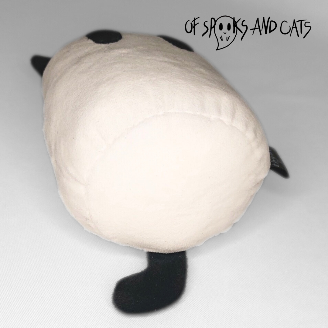 Nyx die Geisterkatze - Kleines Kuscheltier Katze Halloween - Sammlerstück