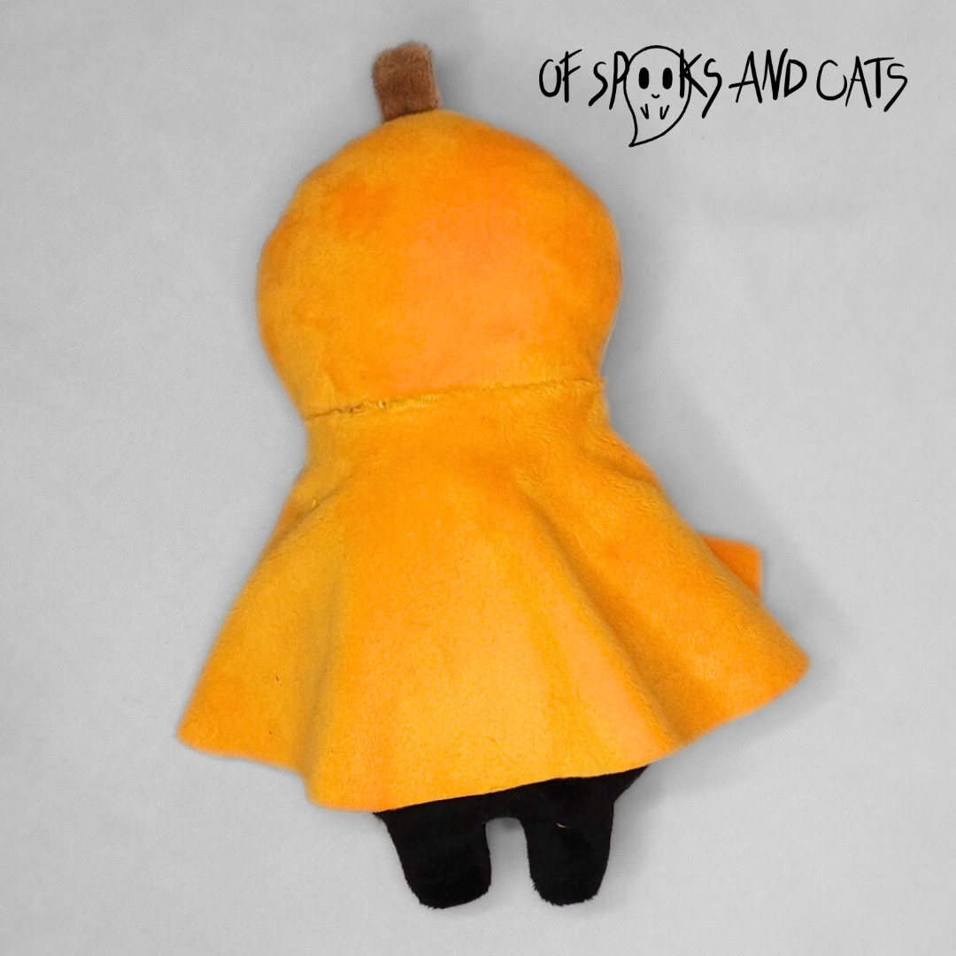 Poki der Kürbiskumpel - Kleines Kuscheltier Kürbis Halloween - Sammlerstück