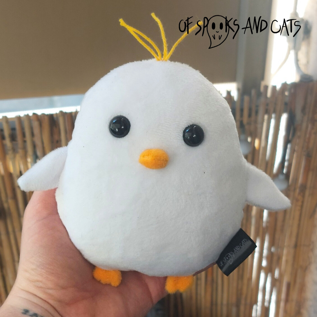 Eggbert das Küken - Kleines Kuscheltier Ostern Huhn - Sammlerstück