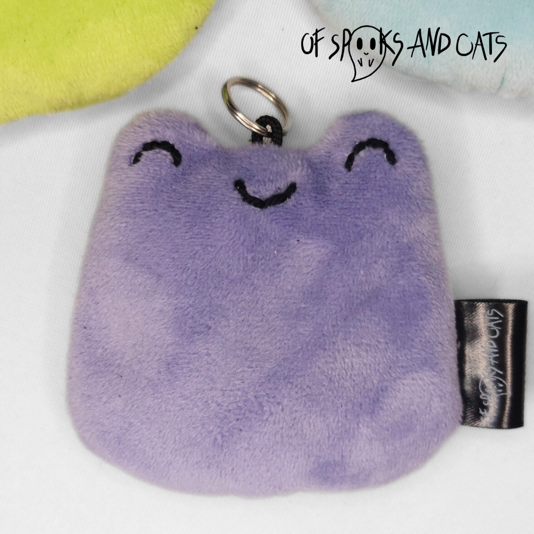 Alex der Anti-Anxiety Frosch - Mini Kuscheltier Frosch - Schlüsselanhänger - Sammlerstück