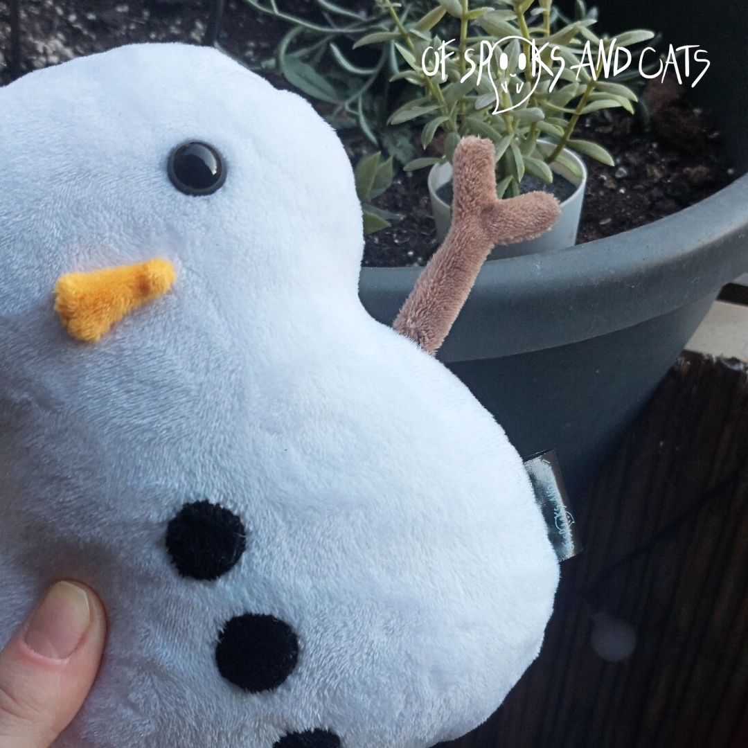 Johann der Schneefreund - Kleines Kuscheltier Schneemann Weihnachten Winter - Sammlerstück