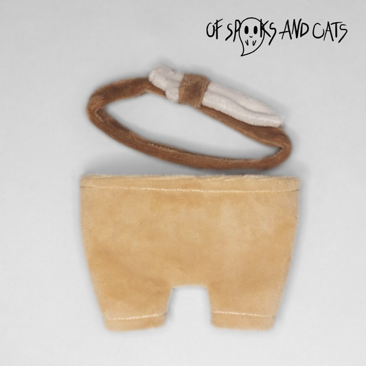 Schwertgürtel und Hose Set für Fantasiefreunde - Stofftier Kleidung - Sammlerstück