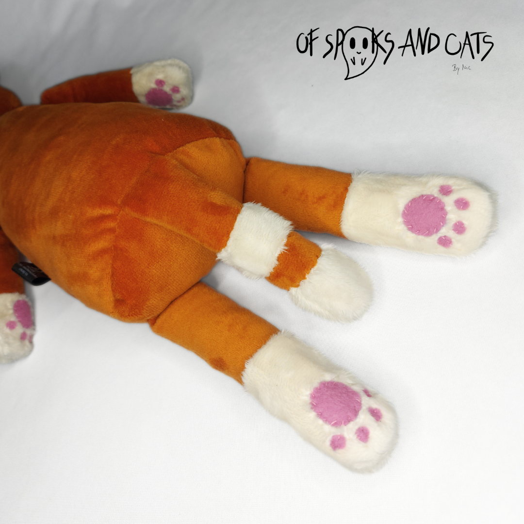 Katzenkumpel Personalisiert - Stofftier Katze - Andenken Haustier - Großes Kuscheltier