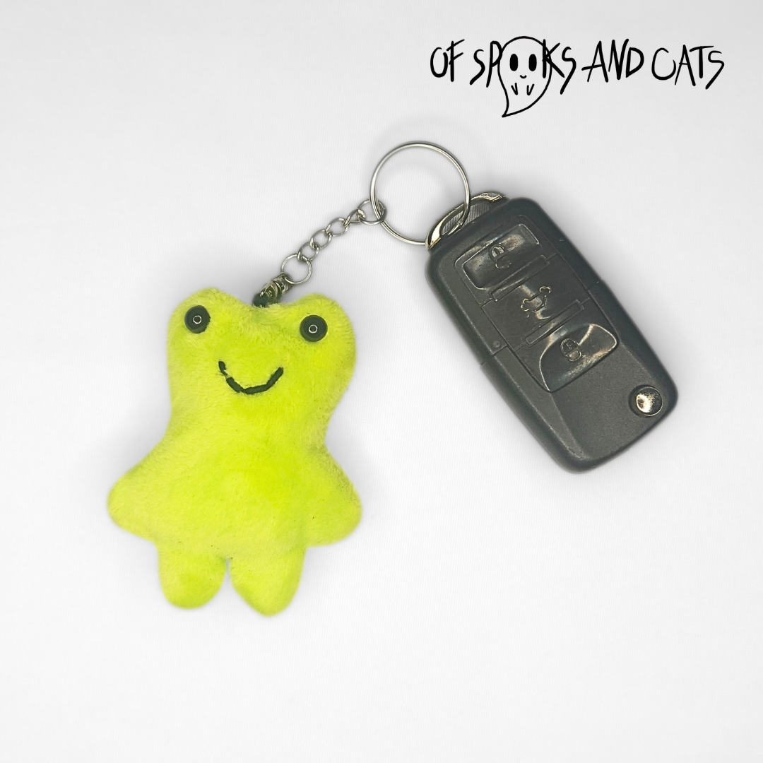 Froschi Schlüsselanhänger - Mini Kuscheltier Frosch