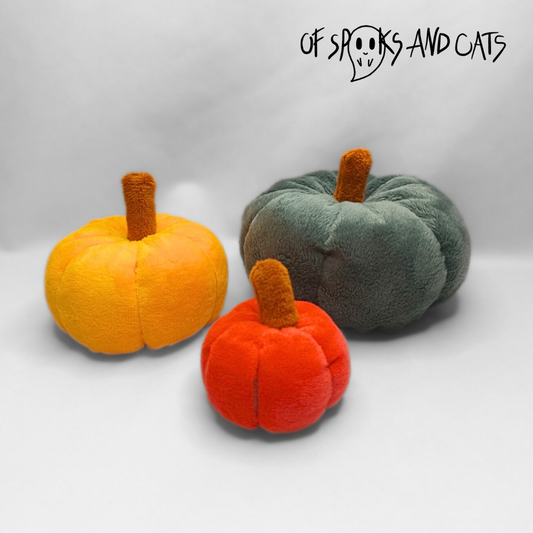 Süße Plüschkürbisse Herbstdeko Halloween