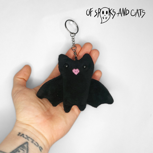 Oskar Schlüsselanhänger - Mini Kuscheltier Fledermaus