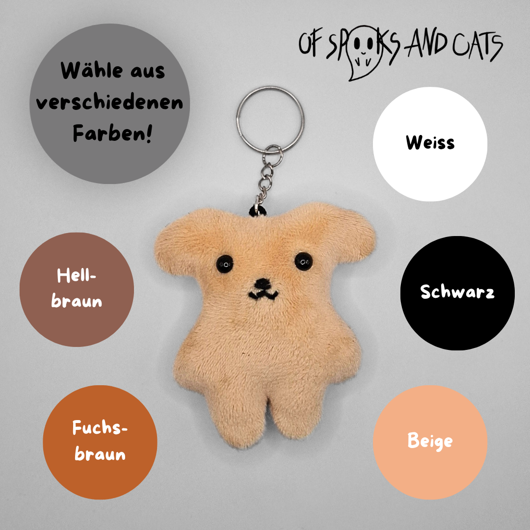 Hannes das Hundi - Mini Kuscheltier Glücksbringer Hund - Schlüsselanhänger - Sammlerstück