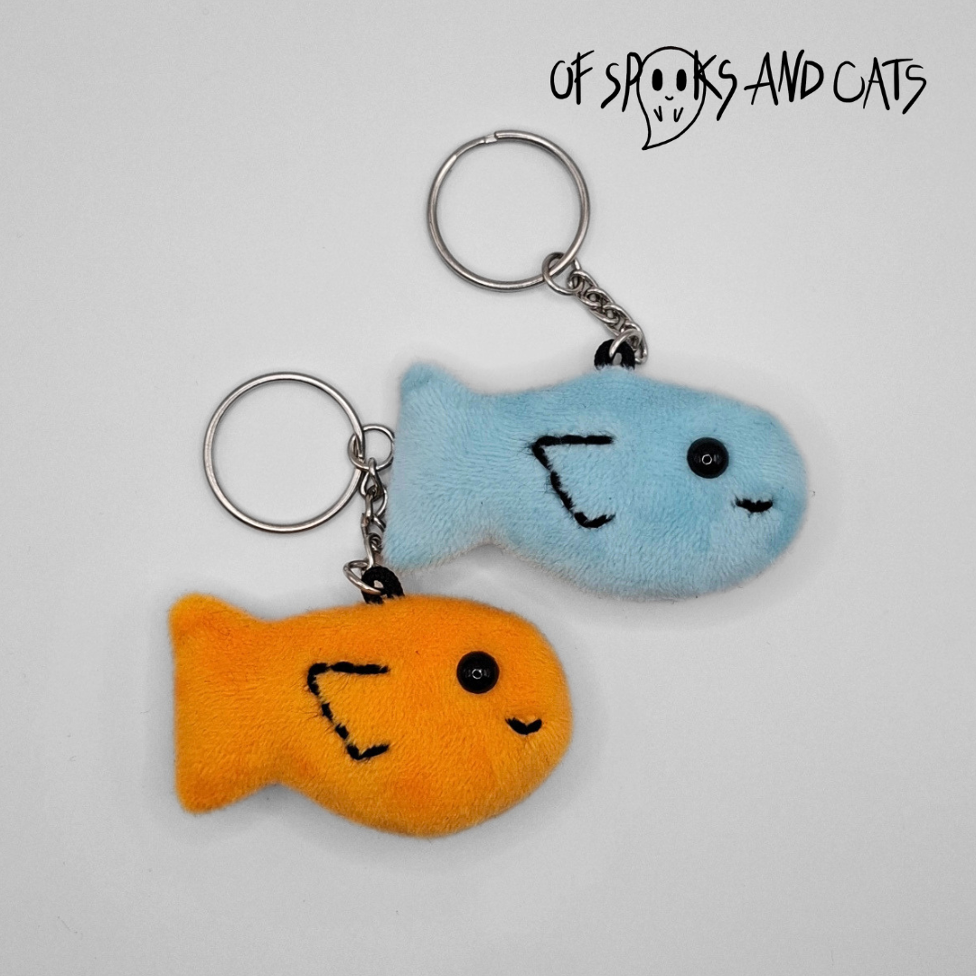 Finn der der kleine Fisch - Mini Kuscheltier Glücksbringer Fisch - Schlüsselanhänger - Sammlerstück