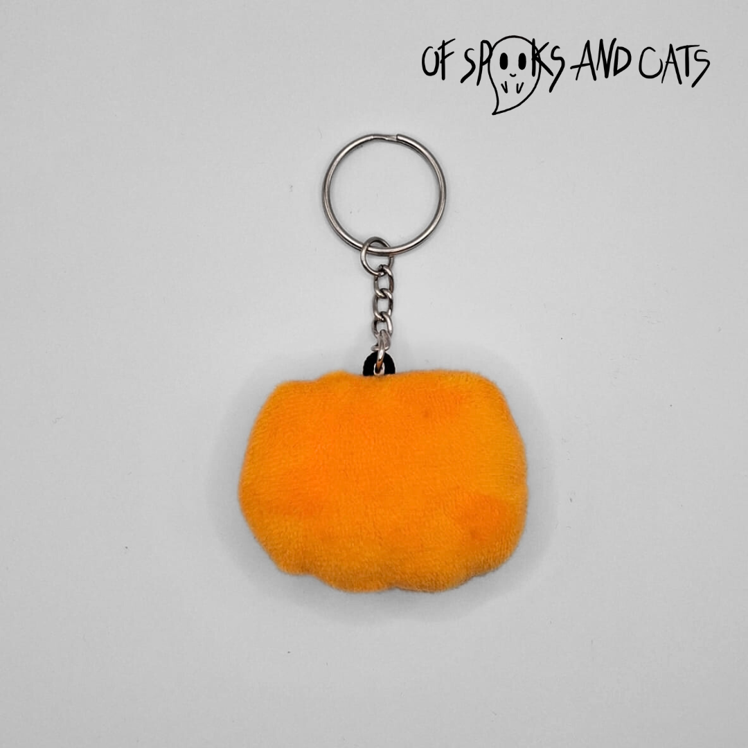 Karl der Kürbis - Mini Kuscheltier Kürbis Halloween - Schlüsselanhänger - Sammlerstück