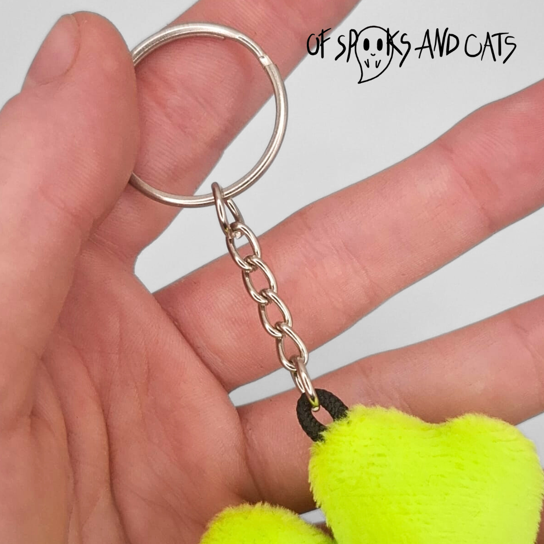 Vierblättriges Kleeblatt - Mini Kuscheltier Glücksbringer Klee - Schlüsselanhänger - Sammlerstück