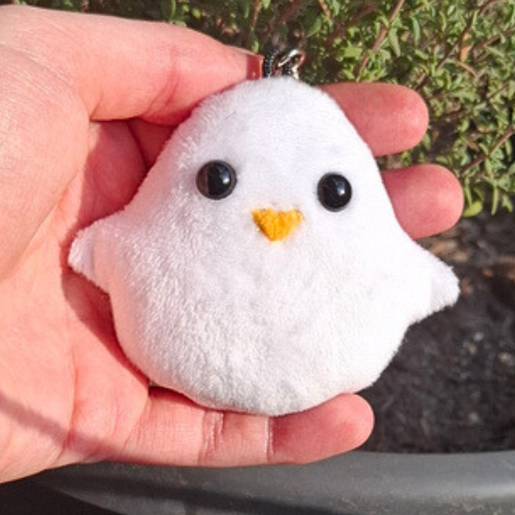 Mini Eggbert das Küken - Schlüsselanhänger - Mini Kuscheltier Ostern Huhn - Sammlerstück