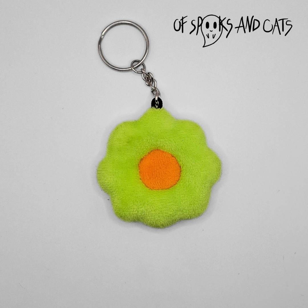 Buntes Blümchen - Mini Kuscheltier Glücksbringer Blume - Schlüsselanhänger - Sammlerstück